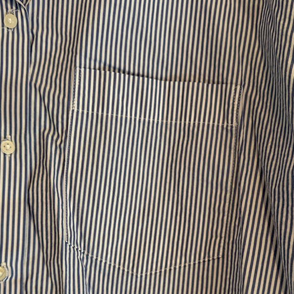 H&M Navy and White Striped Shirt - Picture 7 of 9